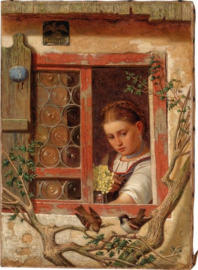 Girl by the Window by Unbekannt Unbekannt